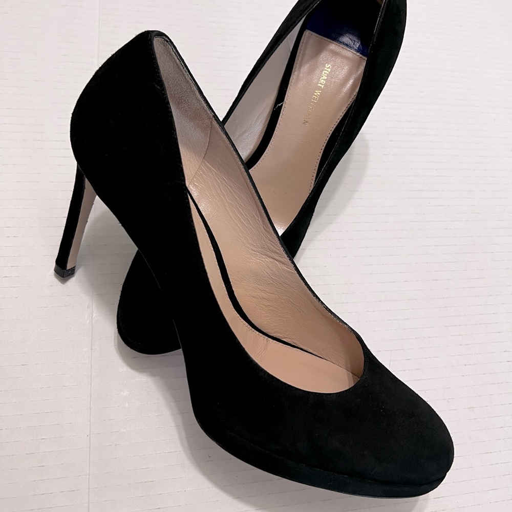 Stuart Weitzman Black Suede Heels 🖤👠